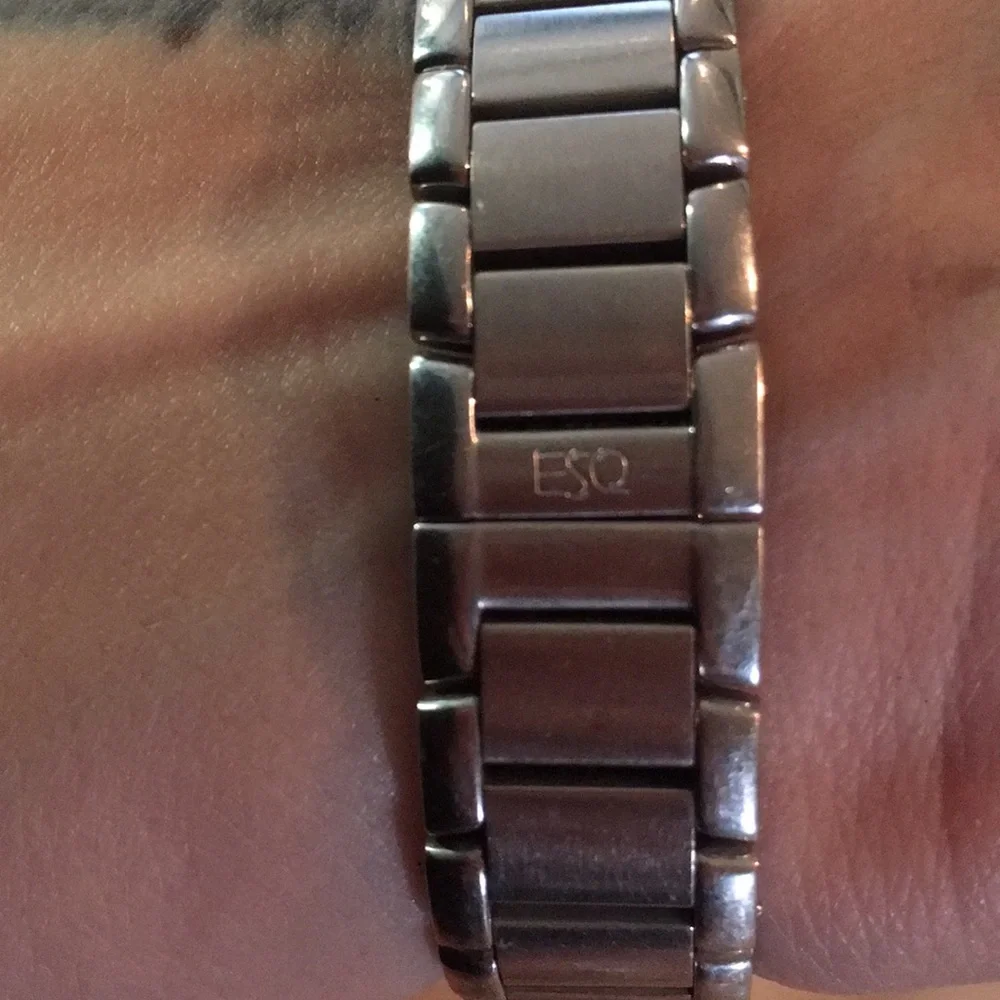 Movado Silver-Tone Women's Bracelet Watch with Black Dial